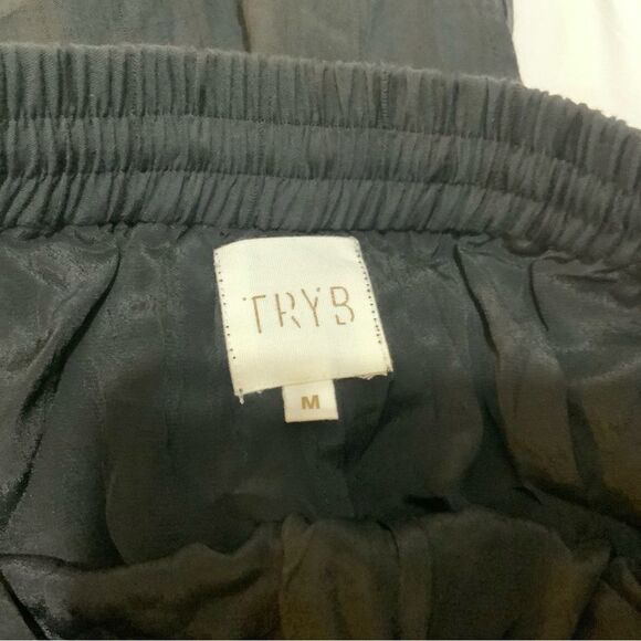 TRYB Max Split-Outseam Cropped Pants black - Picture 8 of 9